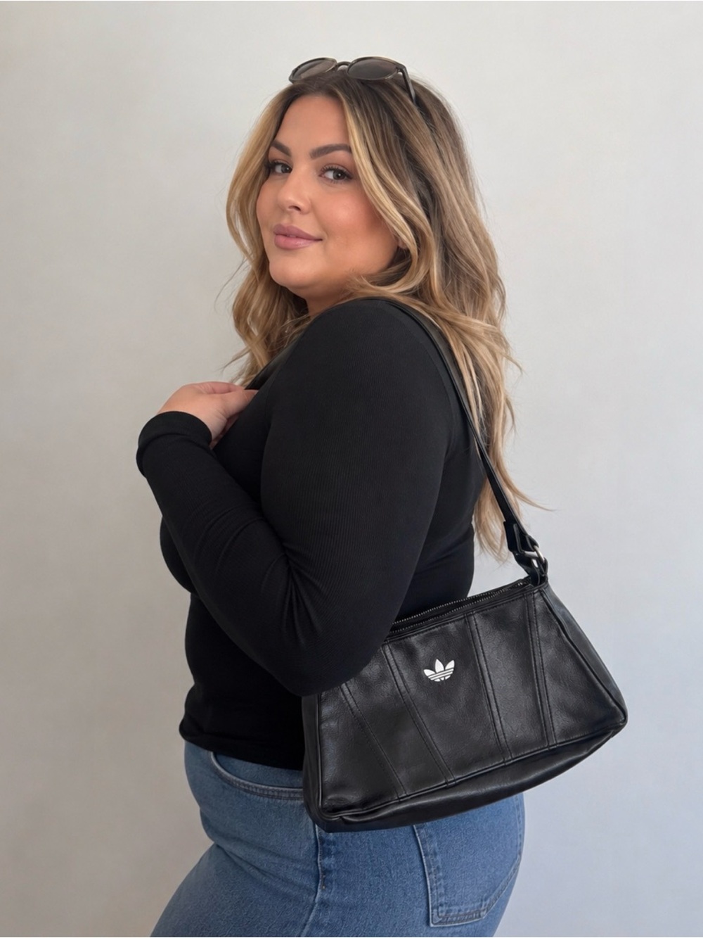 Adidas Black Shoulder Bag - Trefoil Logo